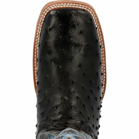 Durango Men's PRCA Collection Full-Quill Ostrich Western Boot, MIDNIGHT, M, Size 7 DDB0469